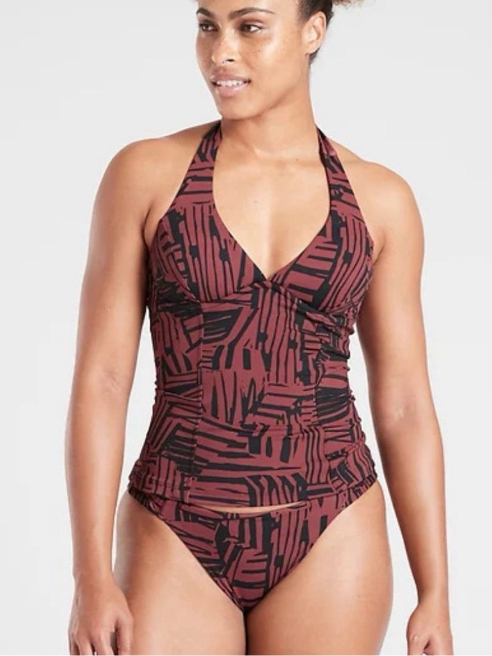 Athleta sculpted sienna halter tankini size 32B/C